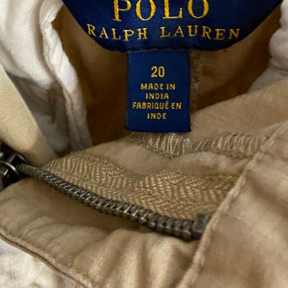 Polo Ralph Lauren Khaki Cargo Pants Women’s Size 20 Casual Outdoor - Picture 4 of 5